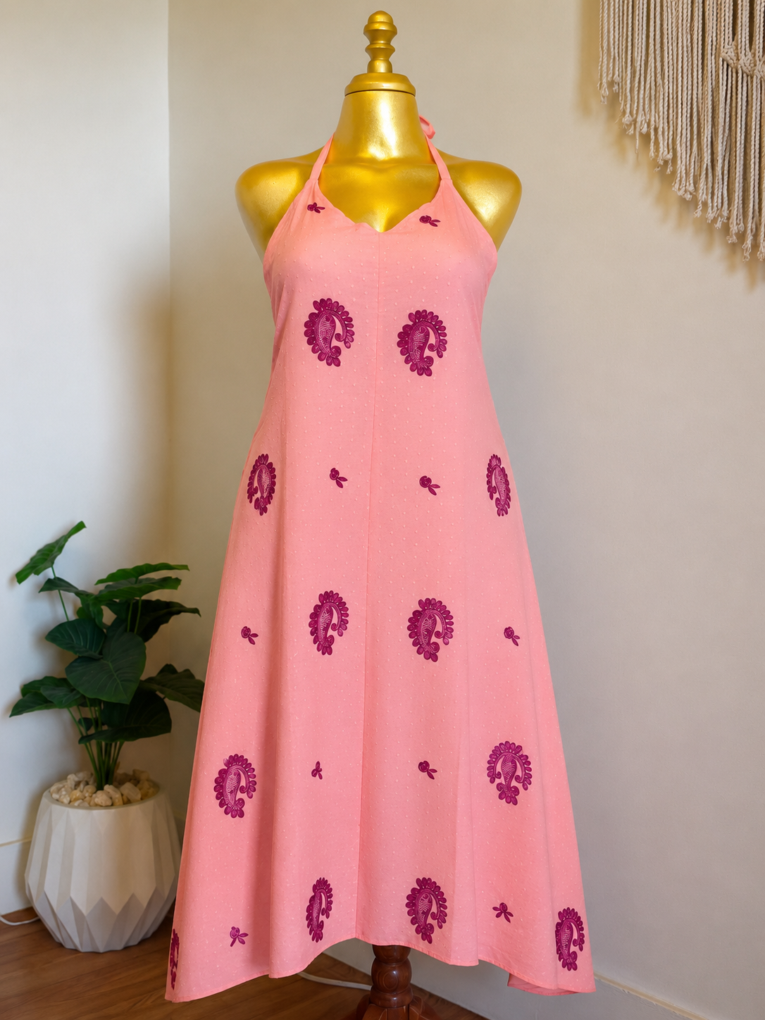 Rose Long Beach dress