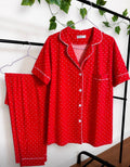 Red Polka Dot Cotton Pajama Set