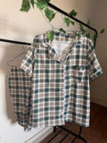 Green Plaid Cotton Pajama Set