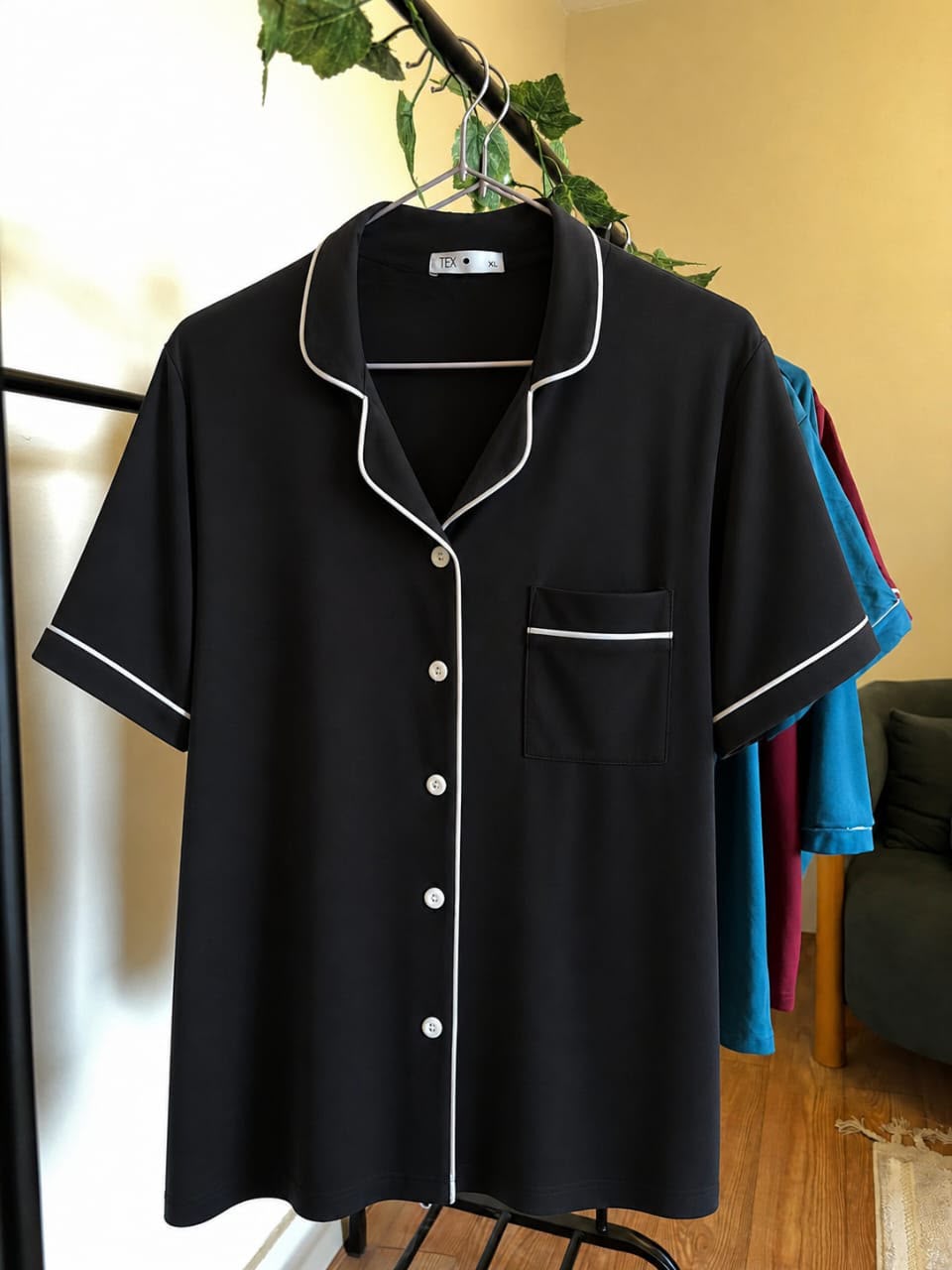 Everyday Comfy Black Short Pajamas