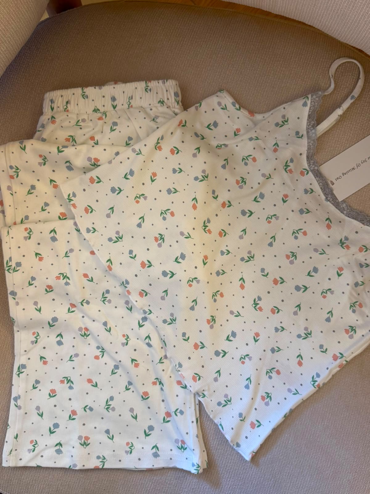 Wildflower Offwhite  Pajama Set