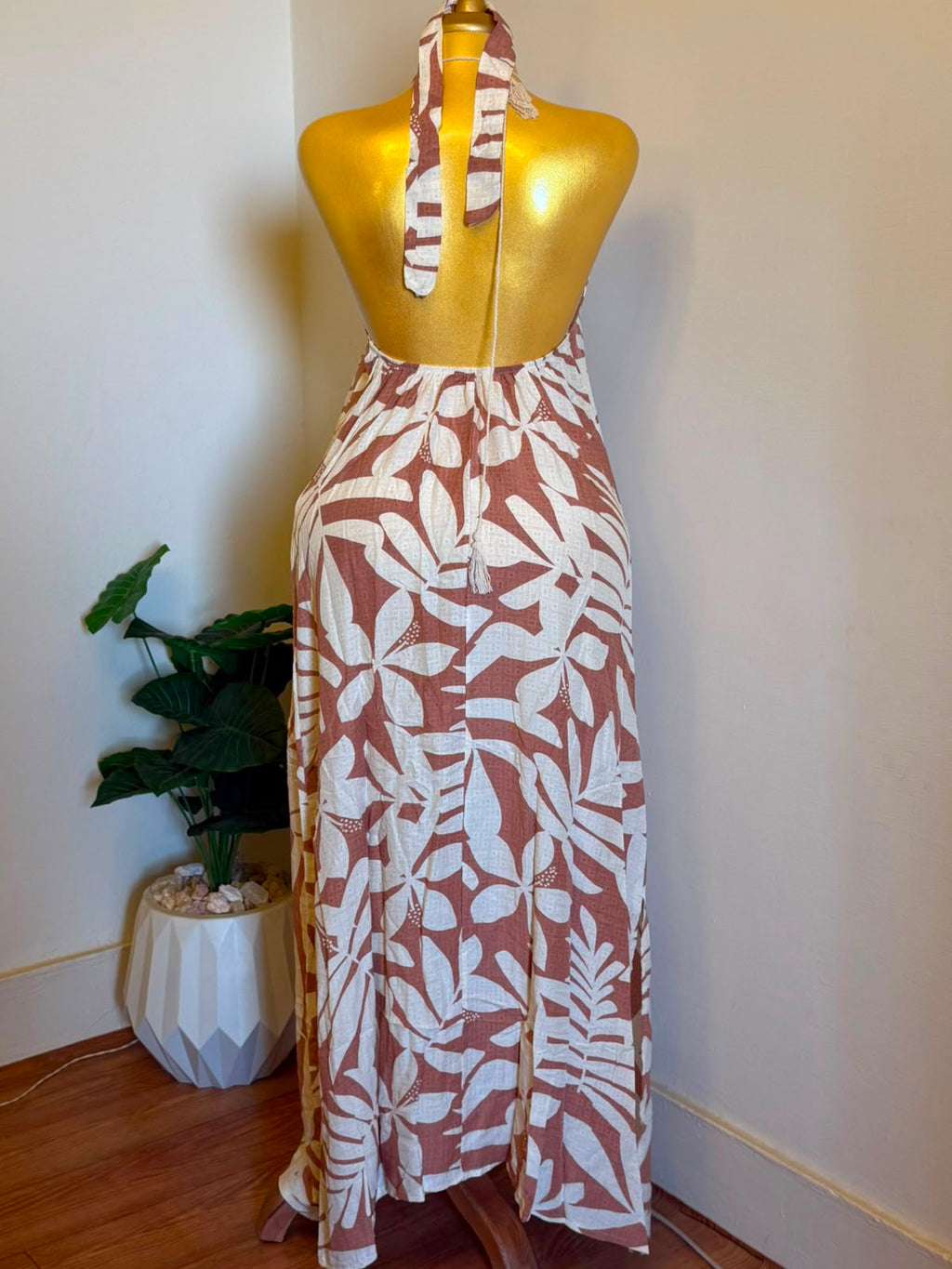 Tropical Print Halter HAVAN  Dress