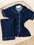 Berry Bloom Navy Pajama Set