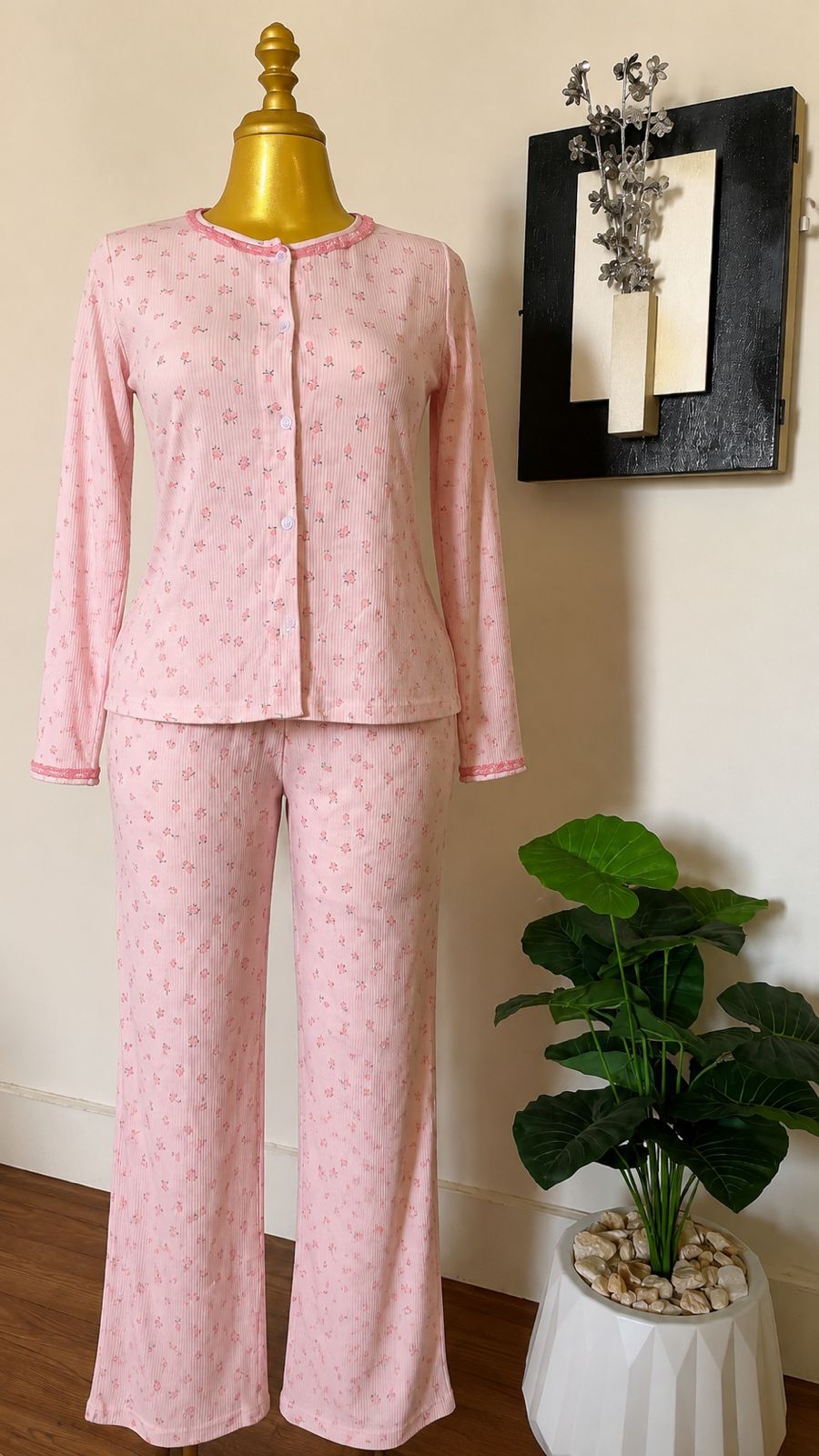 Blush Bloom Pink Pajama Set