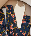 Floral Bloom 3-Piece Pajama Set