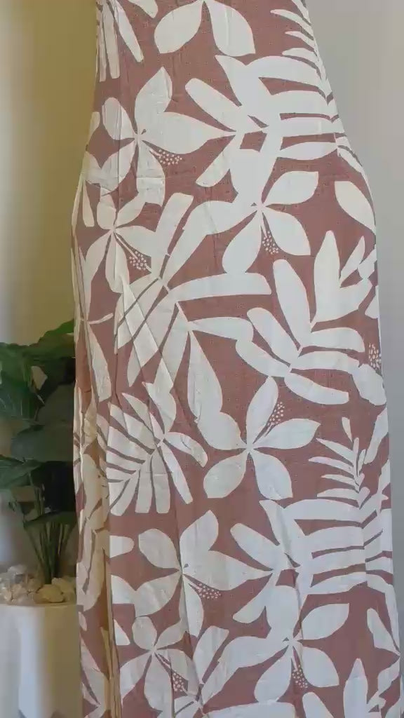 Tropical Print Halter HAVAN  Dress